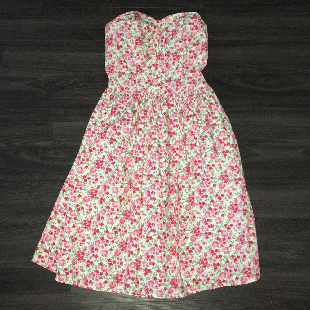 Karimadon strapless floral dress